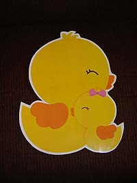 Baby and Mummy baby duck